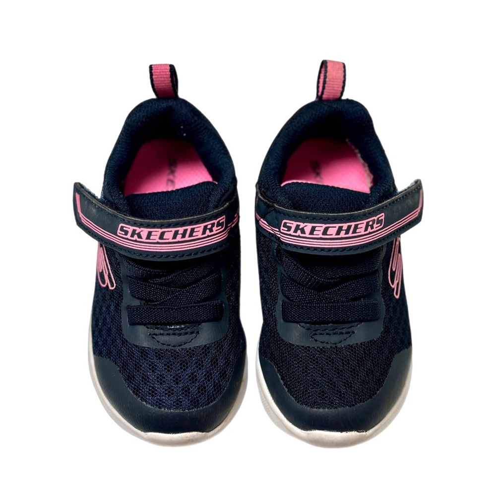 Sketchers Navy/Pink Toddler Sneaker Size 6